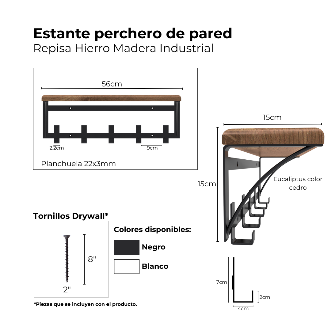 ESTANTE PLANCHUELA Y MADERA - Imagen 6