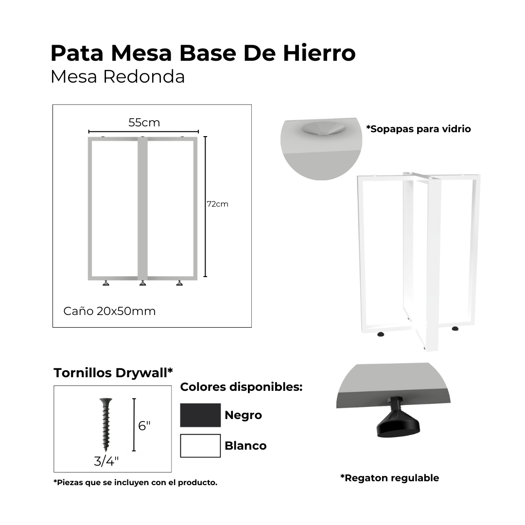 PATA MESA REDONDA - CAÑO - Imagen 6